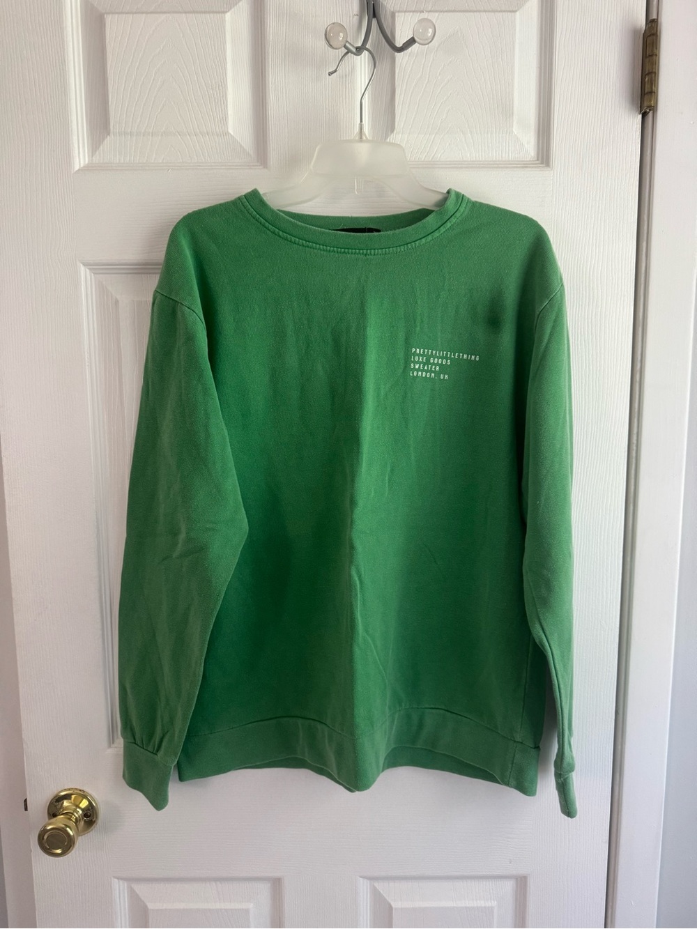 Green PLT Crewneck Sweater -Women’s  Casual Pullover
